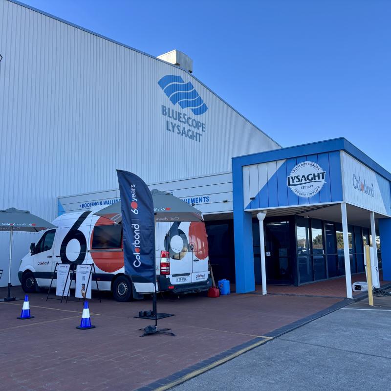 COLORBOND® steel coffee van - Celebrating 60 years, One coffee at a time