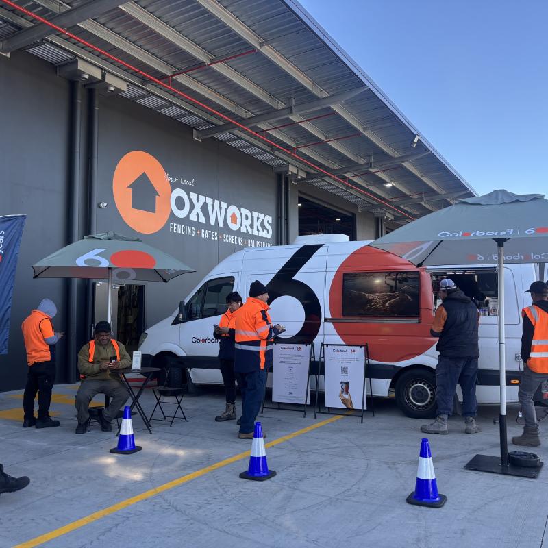 COLORBOND® steel coffee van - Celebrating 60 years, One coffee at a time