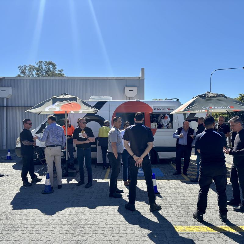 COLORBOND® steel coffee van - Celebrating 60 years, One coffee at a time