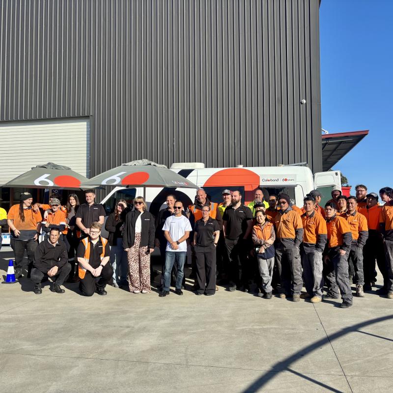 COLORBOND® steel coffee van - Celebrating 60 years, One coffee at a time