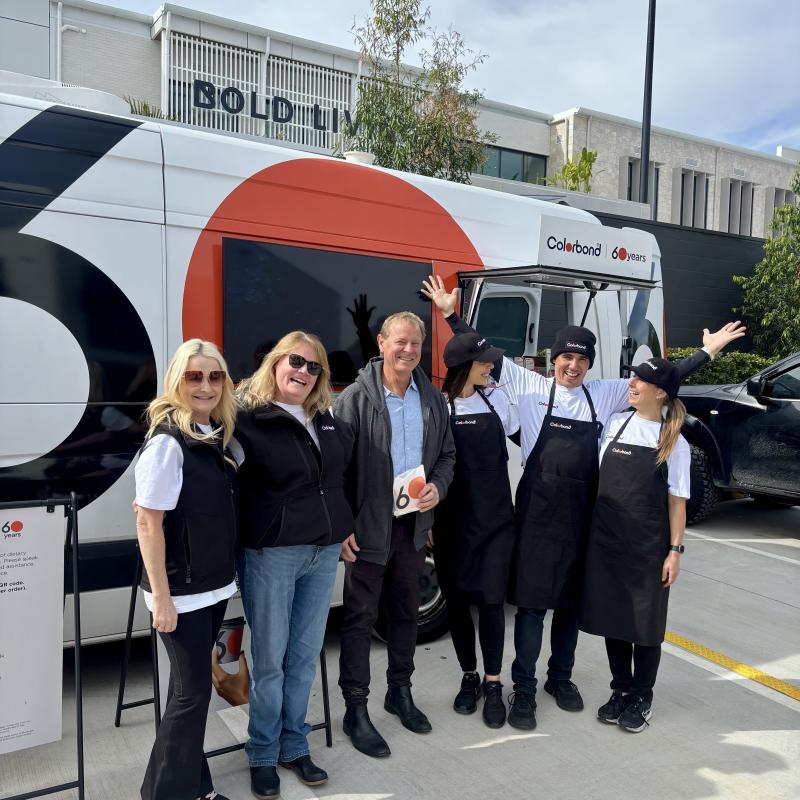 COLORBOND® steel coffee van - Celebrating 60 years, One coffee at a time
