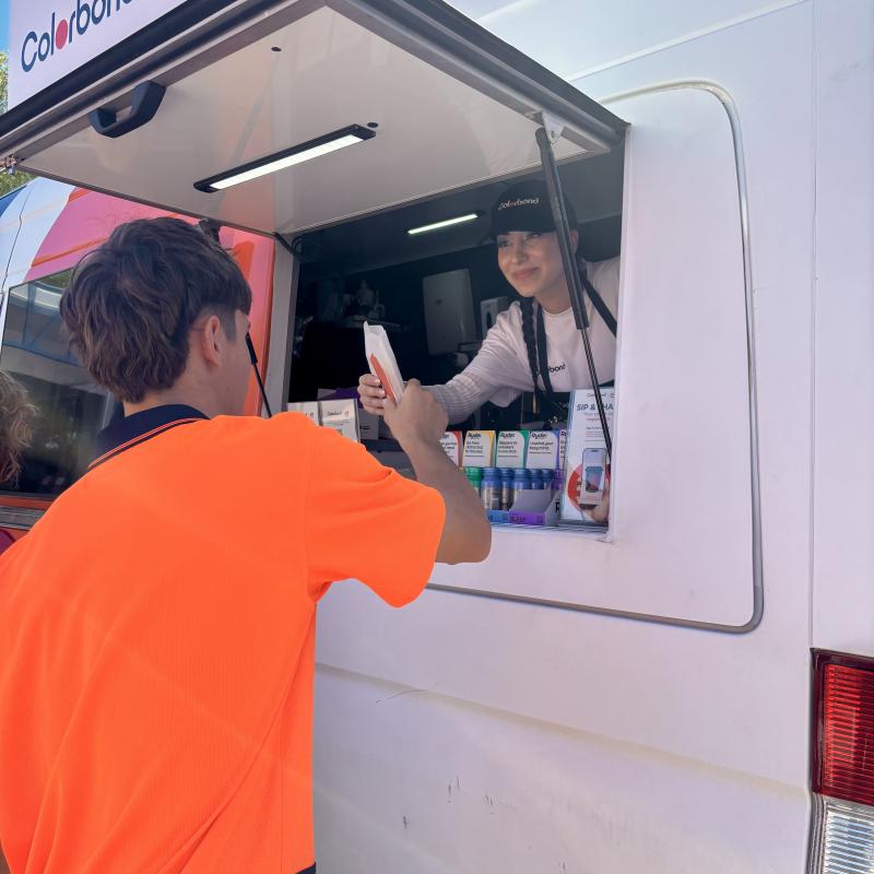 COLORBOND® steel coffee van - Celebrating 60 years, One coffee at a time