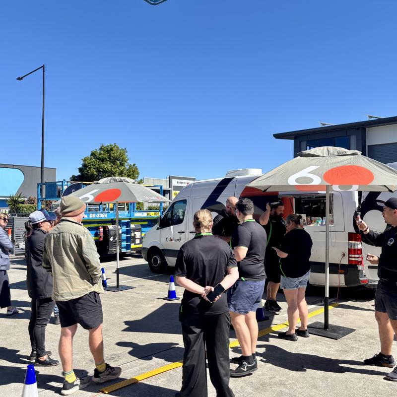 COLORBOND® steel coffee van - Celebrating 60 years, One coffee at a time
