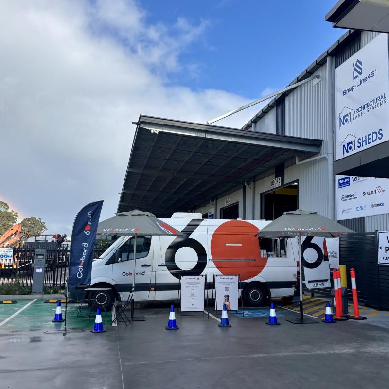 COLORBOND® steel coffee van - Celebrating 60 years, One coffee at a time