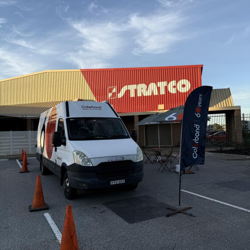 COLORBOND® steel coffee van - Celebrating 60 years, One coffee at a time