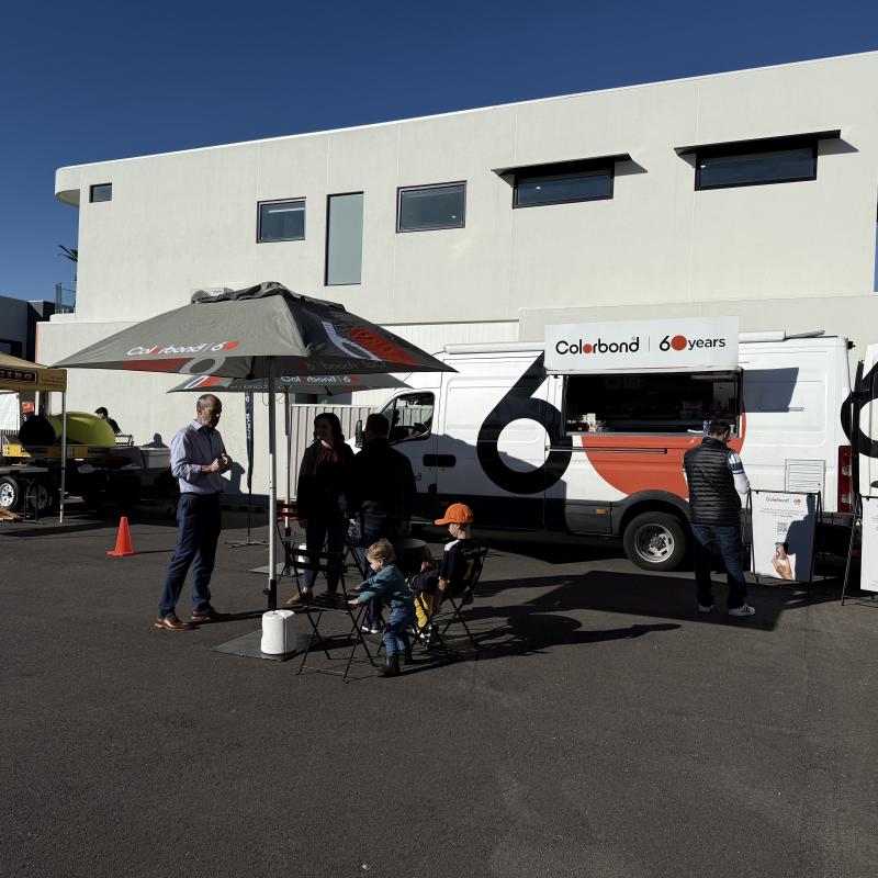 COLORBOND® steel coffee van - Celebrating 60 years, One coffee at a time