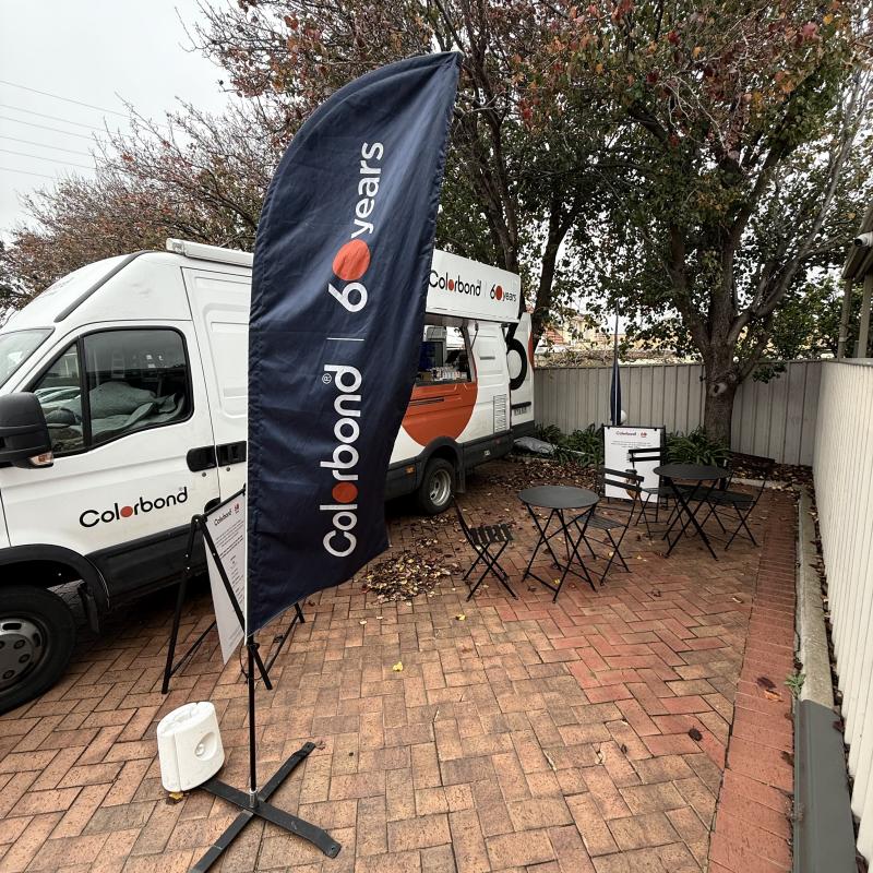 COLORBOND® steel coffee van - Celebrating 60 years, One coffee at a time