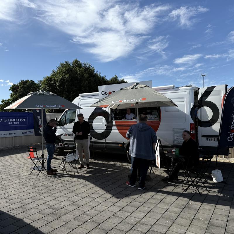 COLORBOND® steel coffee van - Celebrating 60 years, One coffee at a time