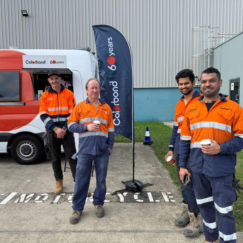 COLORBOND® steel coffee van - Celebrating 60 years, One coffee at a time