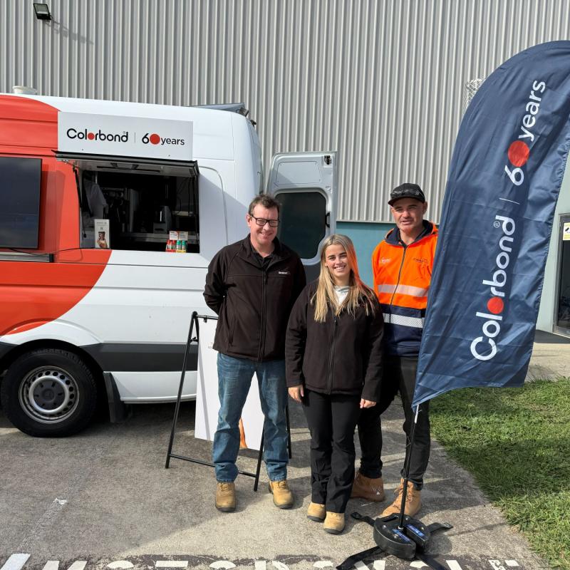 COLORBOND® steel coffee van - Celebrating 60 years, One coffee at a time