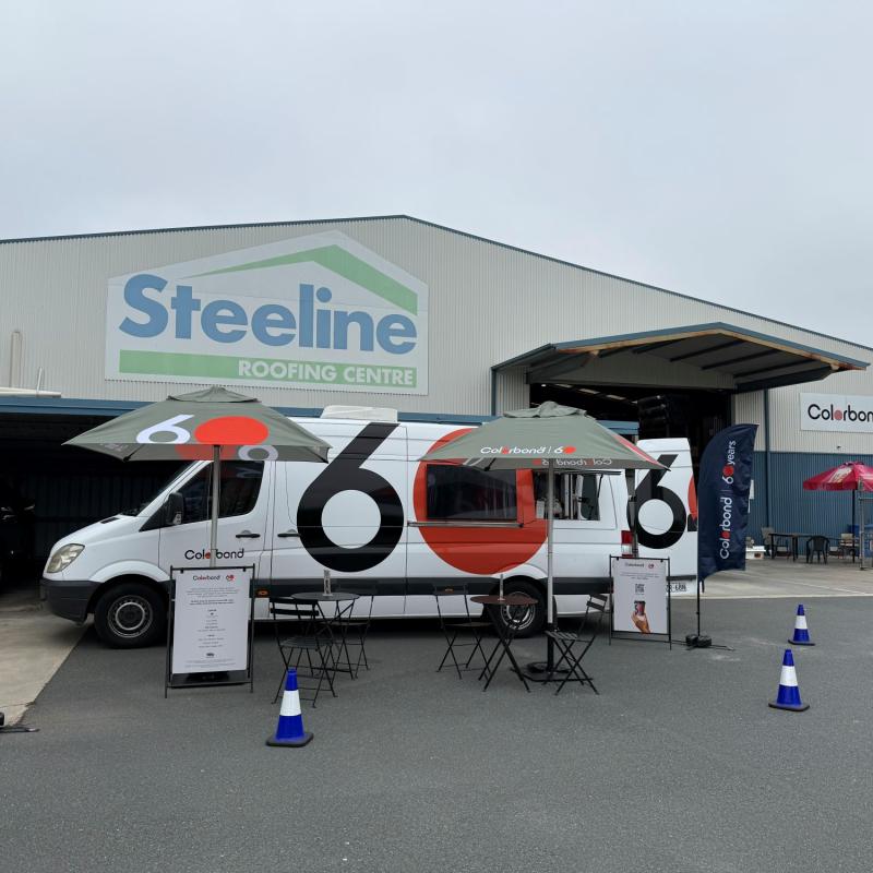 COLORBOND® steel coffee van - Celebrating 60 years, One coffee at a time