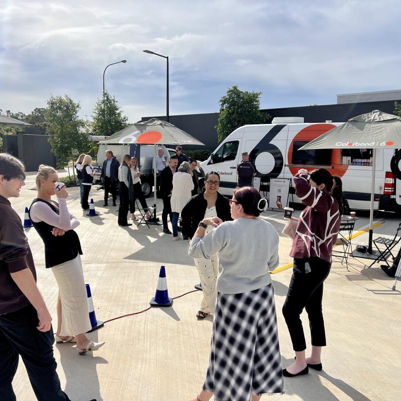 COLORBOND® steel coffee van - Celebrating 60 years, One coffee at a time