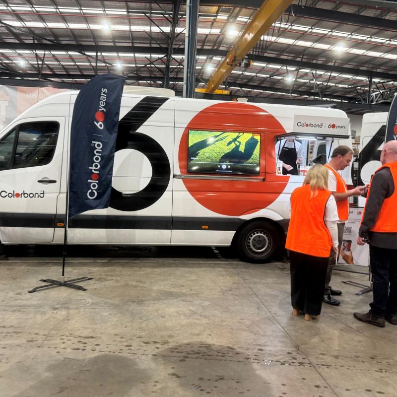 COLORBOND® steel coffee van - Celebrating 60 years, One coffee at a time