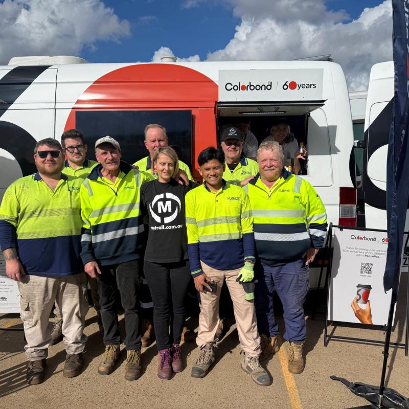 COLORBOND® steel coffee van - Celebrating 60 years, One coffee at a time