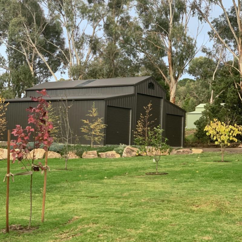 Rebecca from Tyabb, VIC loves COLORBOND® steel. Roofing, Guttering & Fascia, Garage Doors, Sheds made from COLORBOND® steel in colour Monument®