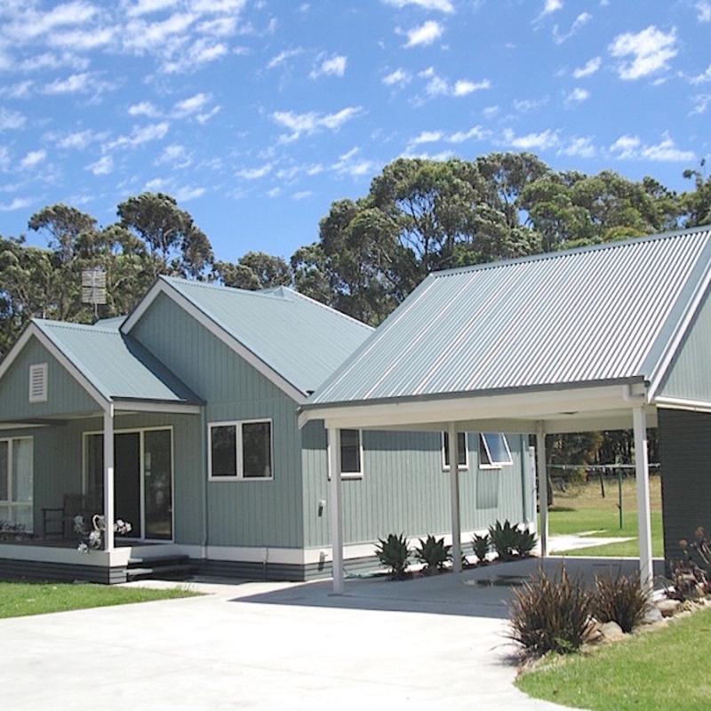 Susan from Marlo, VIC loves COLORBOND® steel.  Roofing, Guttering & Fascia, Walling, Fencing, Sheds made from COLORBOND® steel in colours Pale Eucalypt® and Woodland Grey®