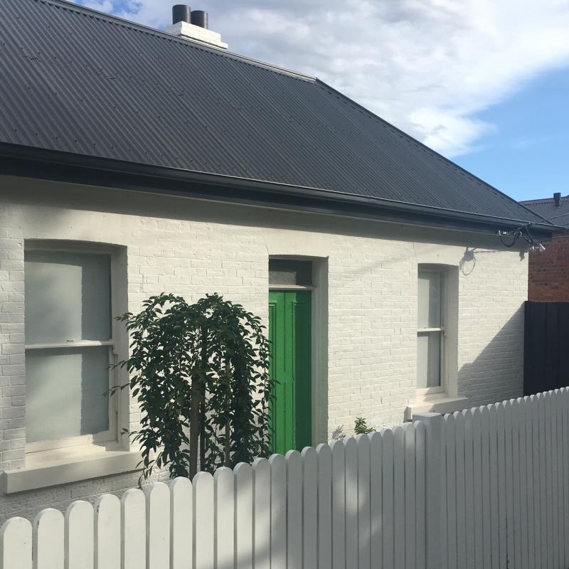 Georgia from South Hobart, TAS loves Roofing, Guttering & Fascia made from COLORBOND® steel in colour Monument® for this cottage renovation.