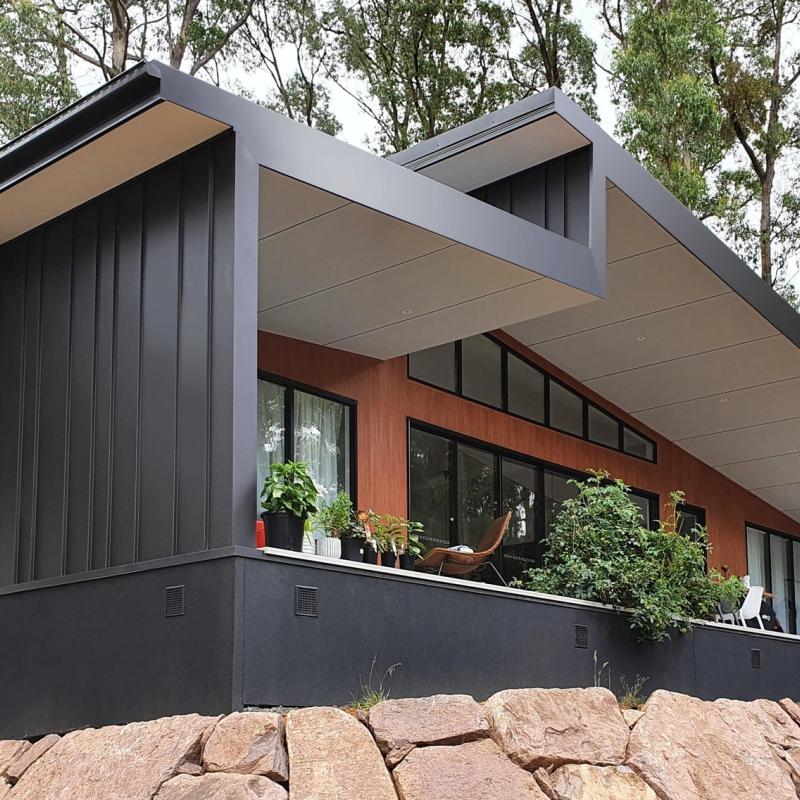Samantha from Cockatoo, VIC loves COLORBOND® steel. Roofing, Guttering & Fascia, Garage Doors, Walling, Sheds made from COLORBOND® steel in colours Basalt®, Monument® and Monument® Matt
