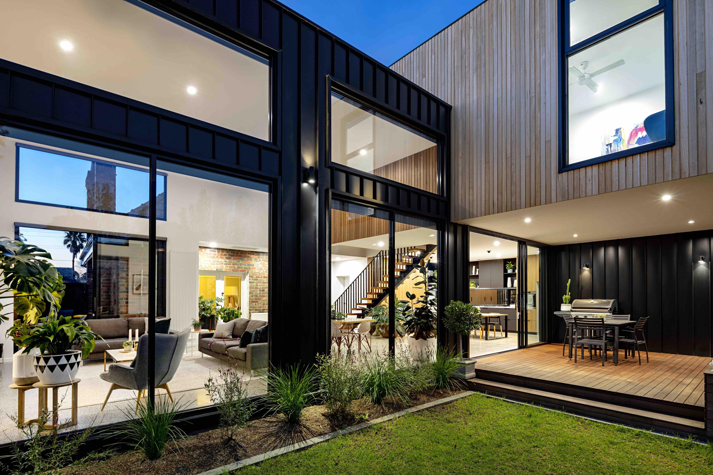 COLORBOND® steel Night Sky® cladding in the profile Nailstrip 265mm by Metal Cladding Systems.