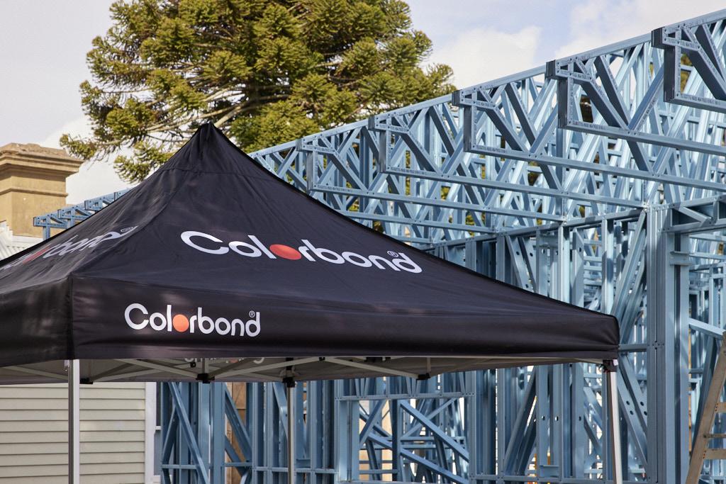 COLORBOND steel marquee on The Block