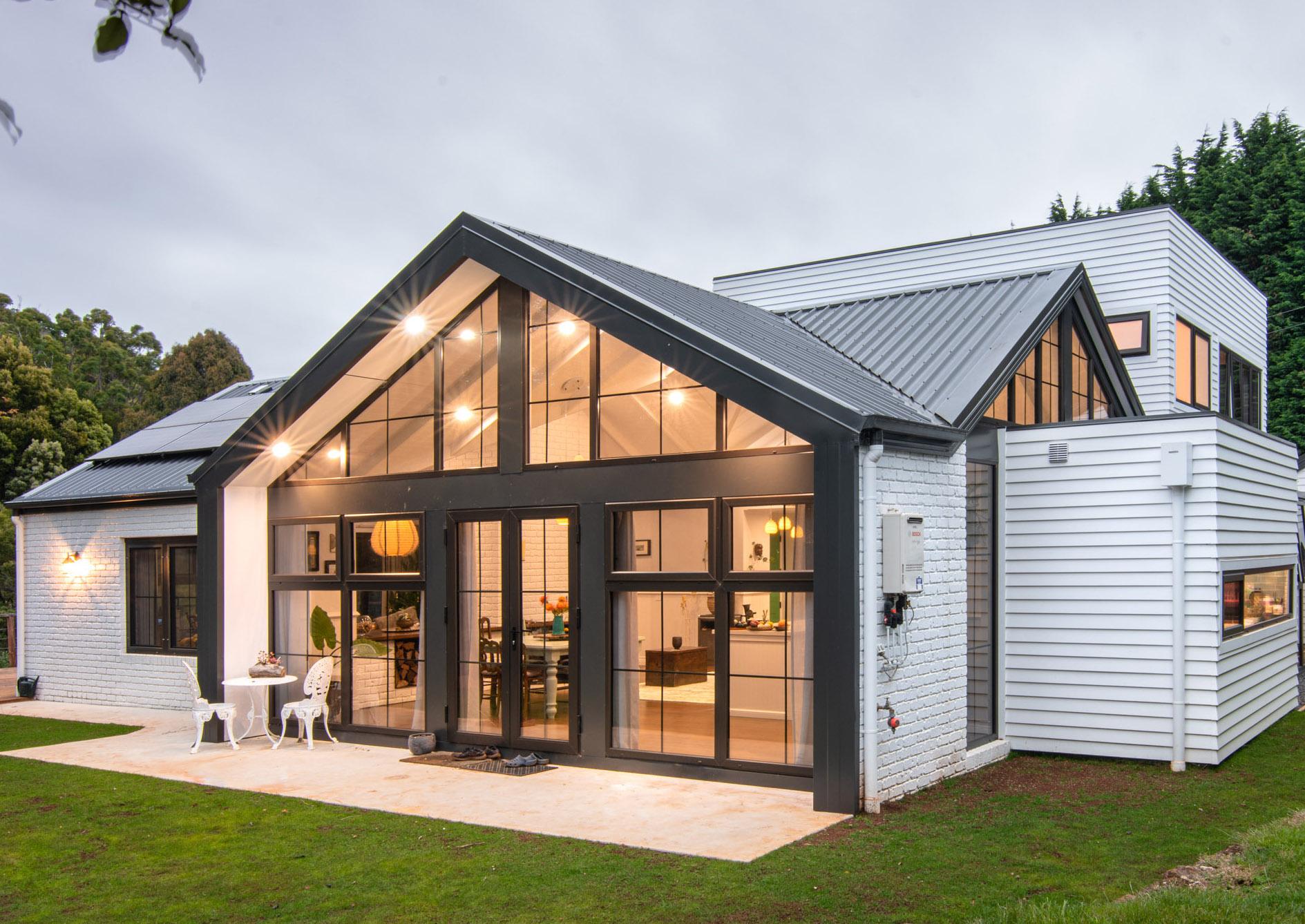 COLORBOND® steel Monument® roofing in LYSAGHT TRIMDEK® profile.