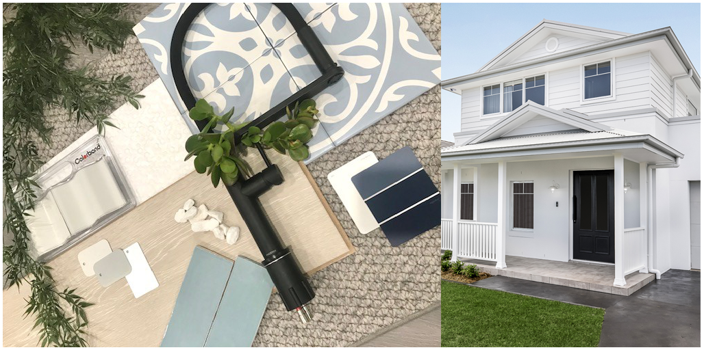 Natural Luxury Hamptons Flatlay' by Edgecliff Homes.  COLORBOND® steel in the colour Shale Grey® was selected for the roofing.