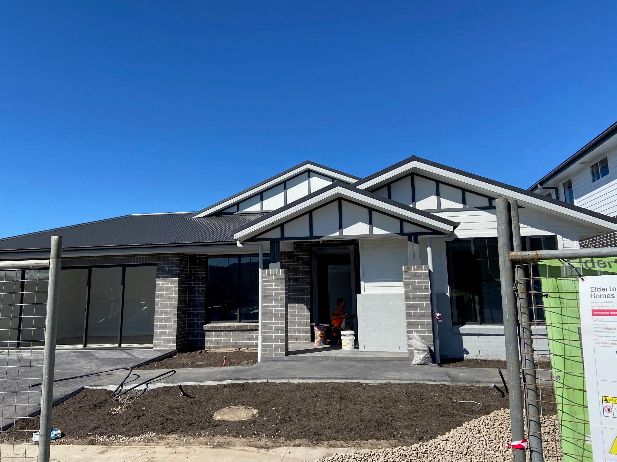 Wongawilli Bungalow Flatlay by Elderton Homes uses COLORBOND® steel Matt in the colour Monument® 