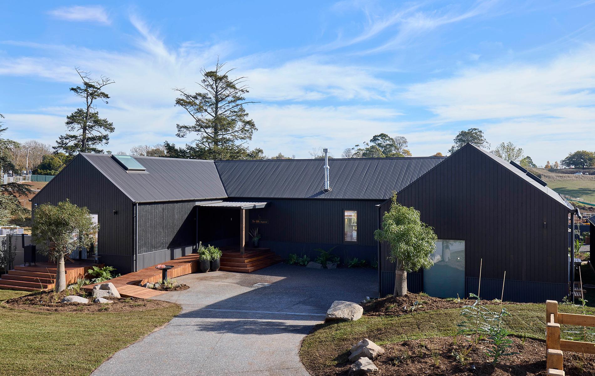 The Block House 1 Front Yard