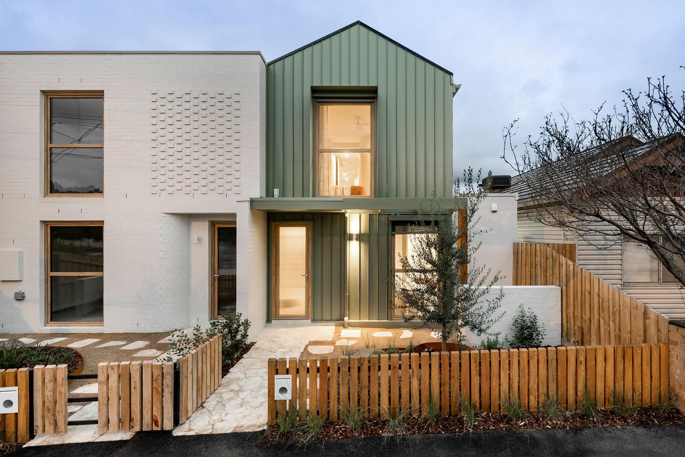 COLORBOND® steel Brunswick East Dual Occupancy development