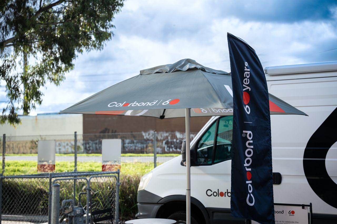 COLORBOND® steel coffee van visit to LVD Group