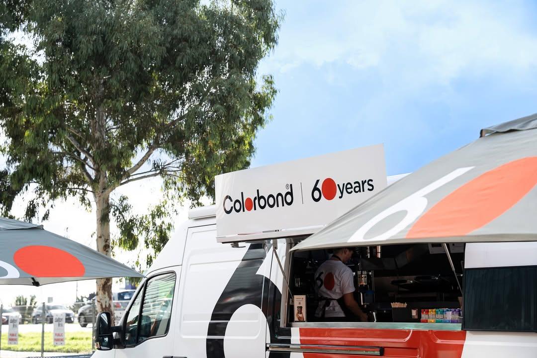 COLORBOND® steel coffee van visit to LVD Group