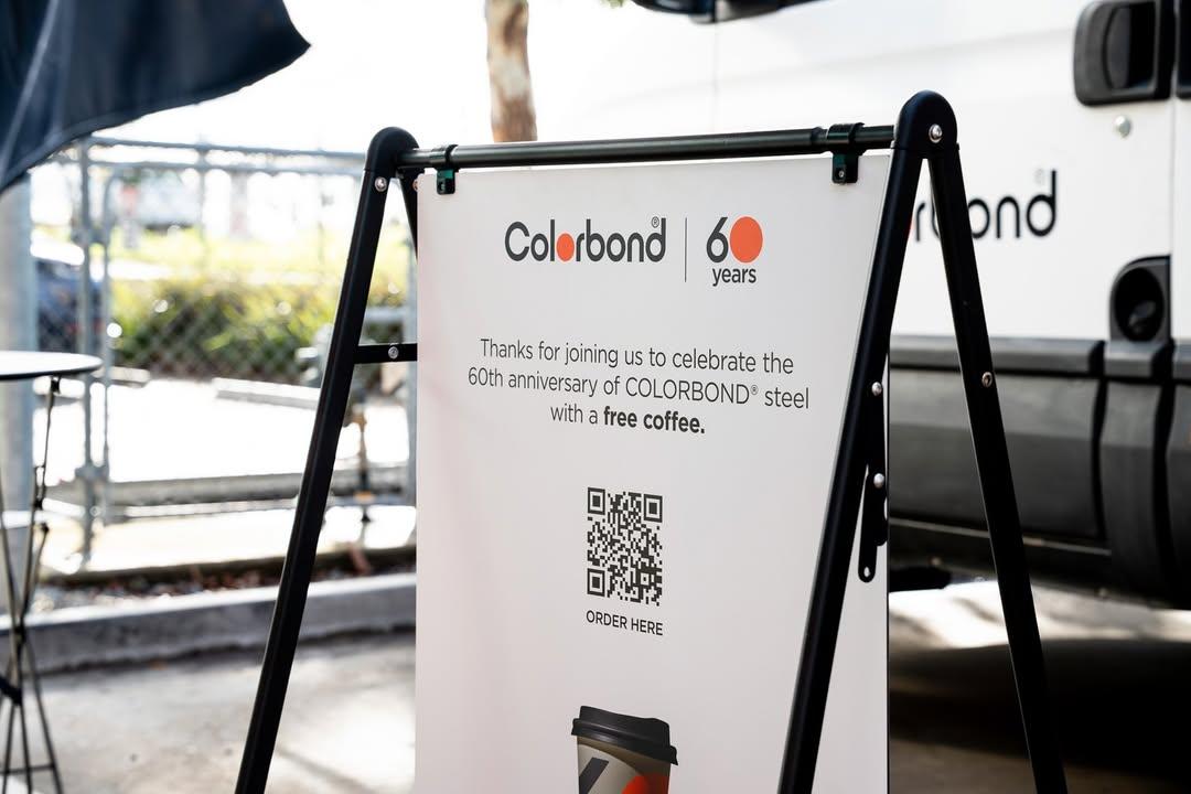 COLORBOND® steel coffee van visit to LVD Group