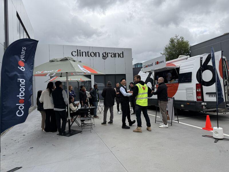 COLORBOND® steel coffee van visit to West Urban Group