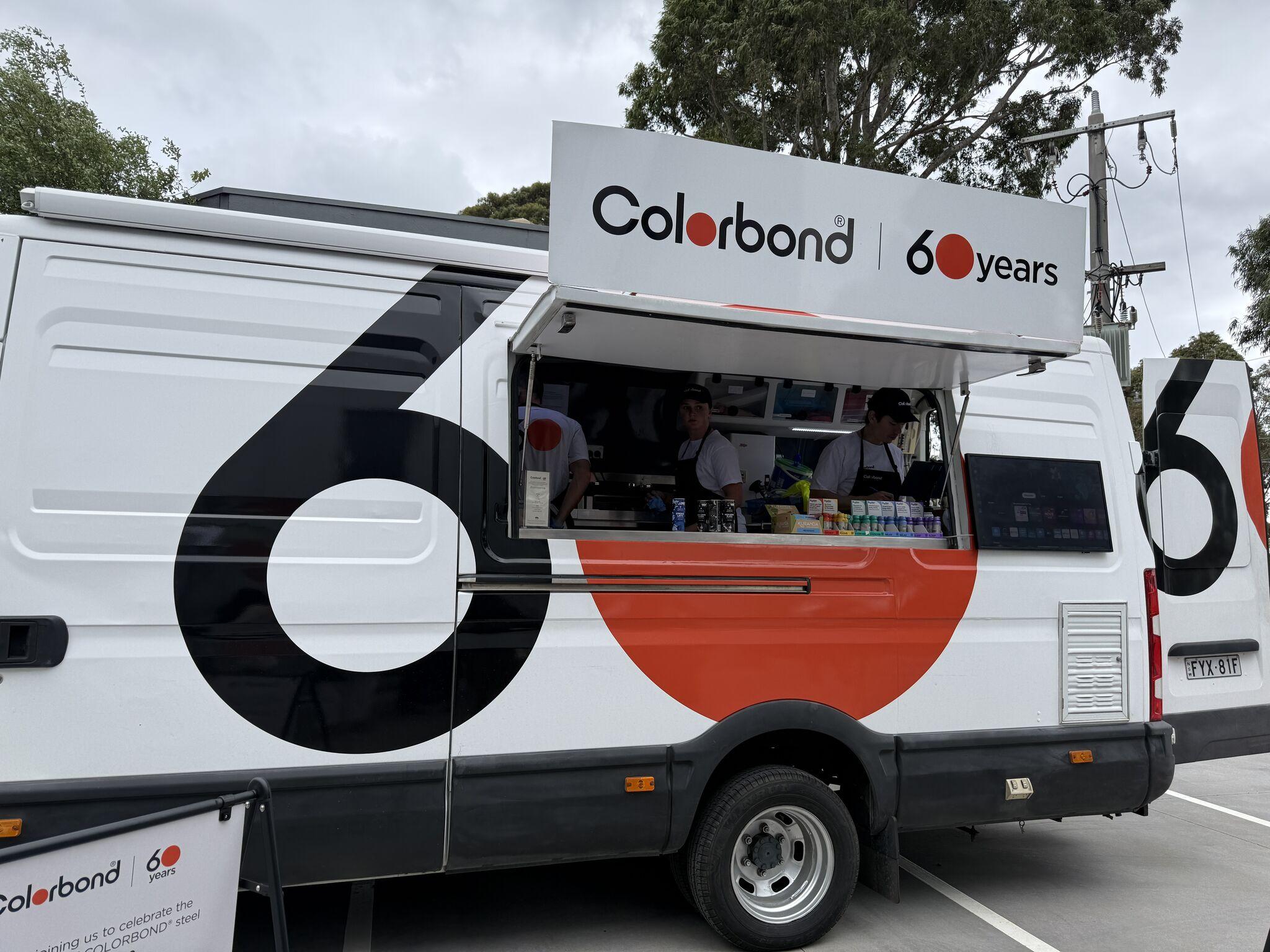COLORBOND® steel coffee van visit to West Urban Group