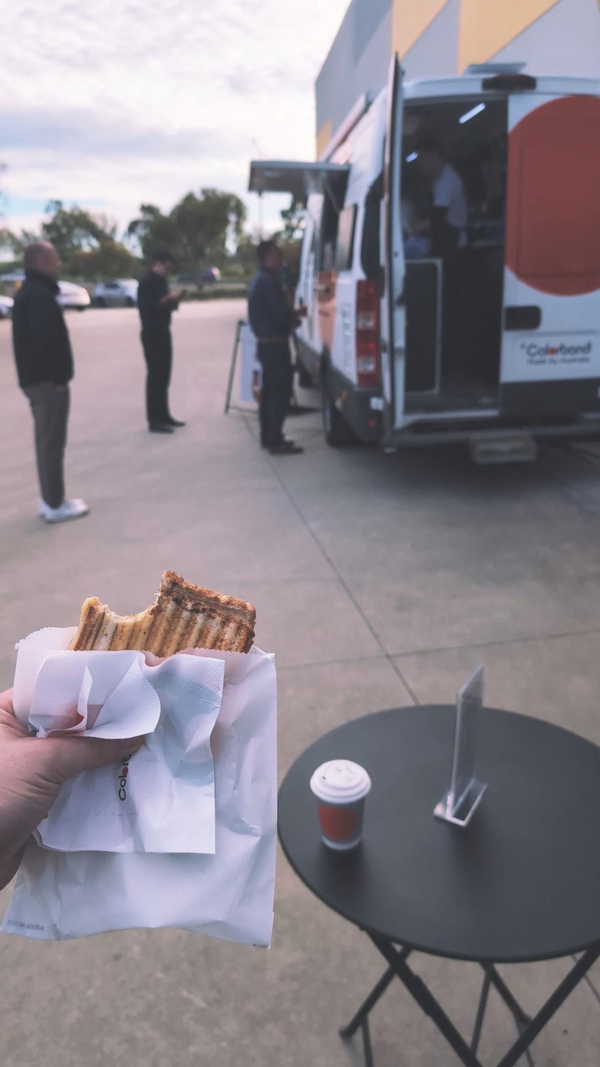COLORBOND® steel coffee van - Celebrating 60 years, One coffee at a time