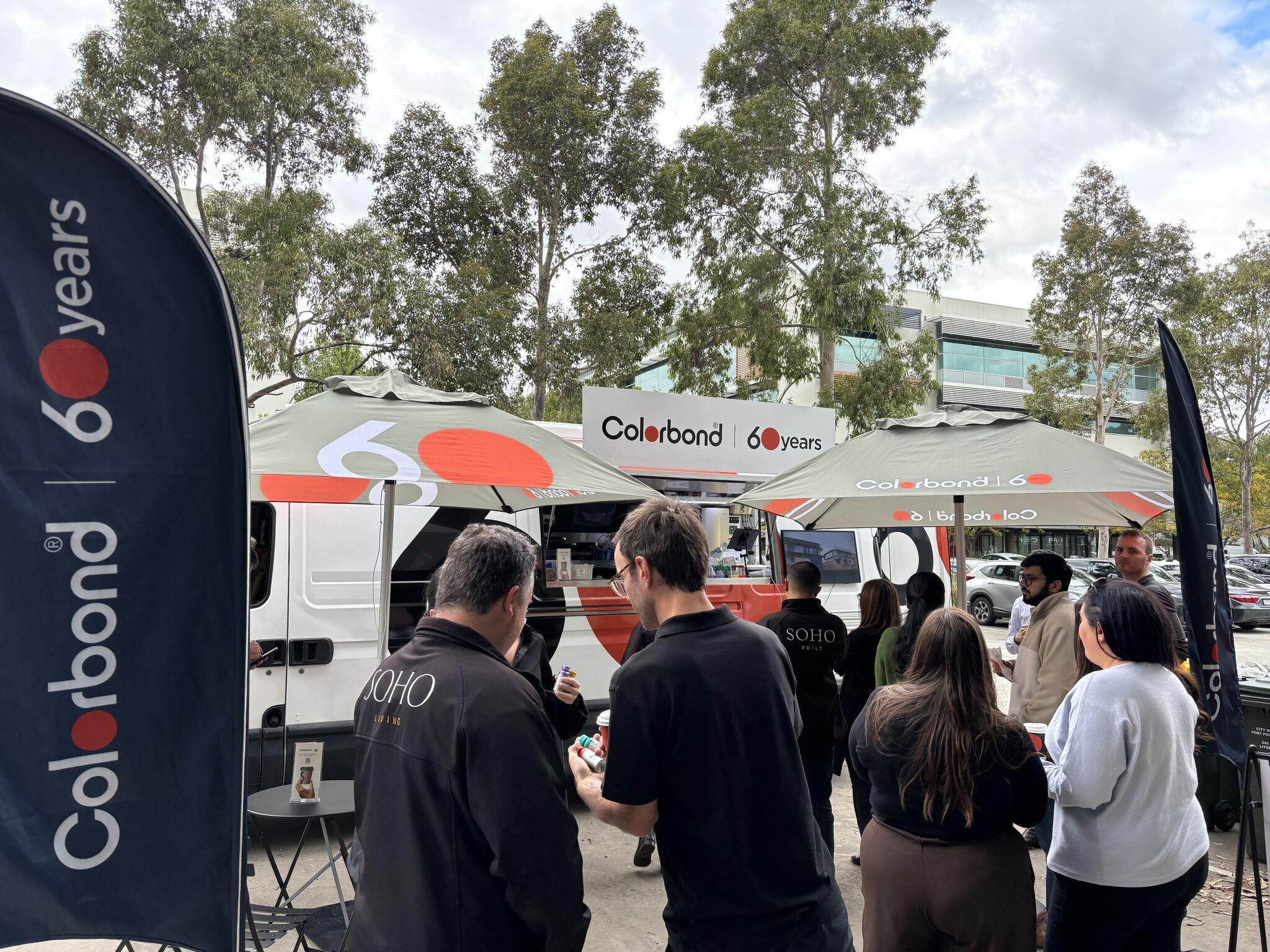 COLORBOND® steel coffee van - Celebrating 60 years, One coffee at a time