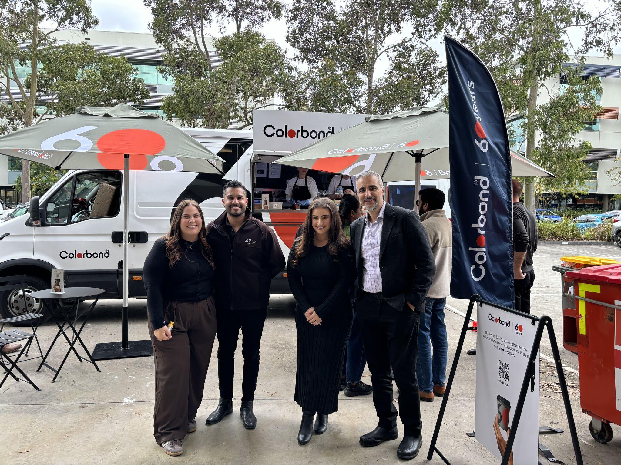 COLORBOND® steel coffee van - Celebrating 60 years, One coffee at a time