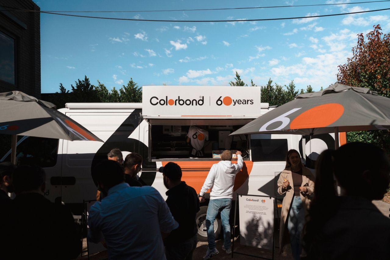 COLORBOND® steel coffee van - Celebrating 60 years, One coffee at a time