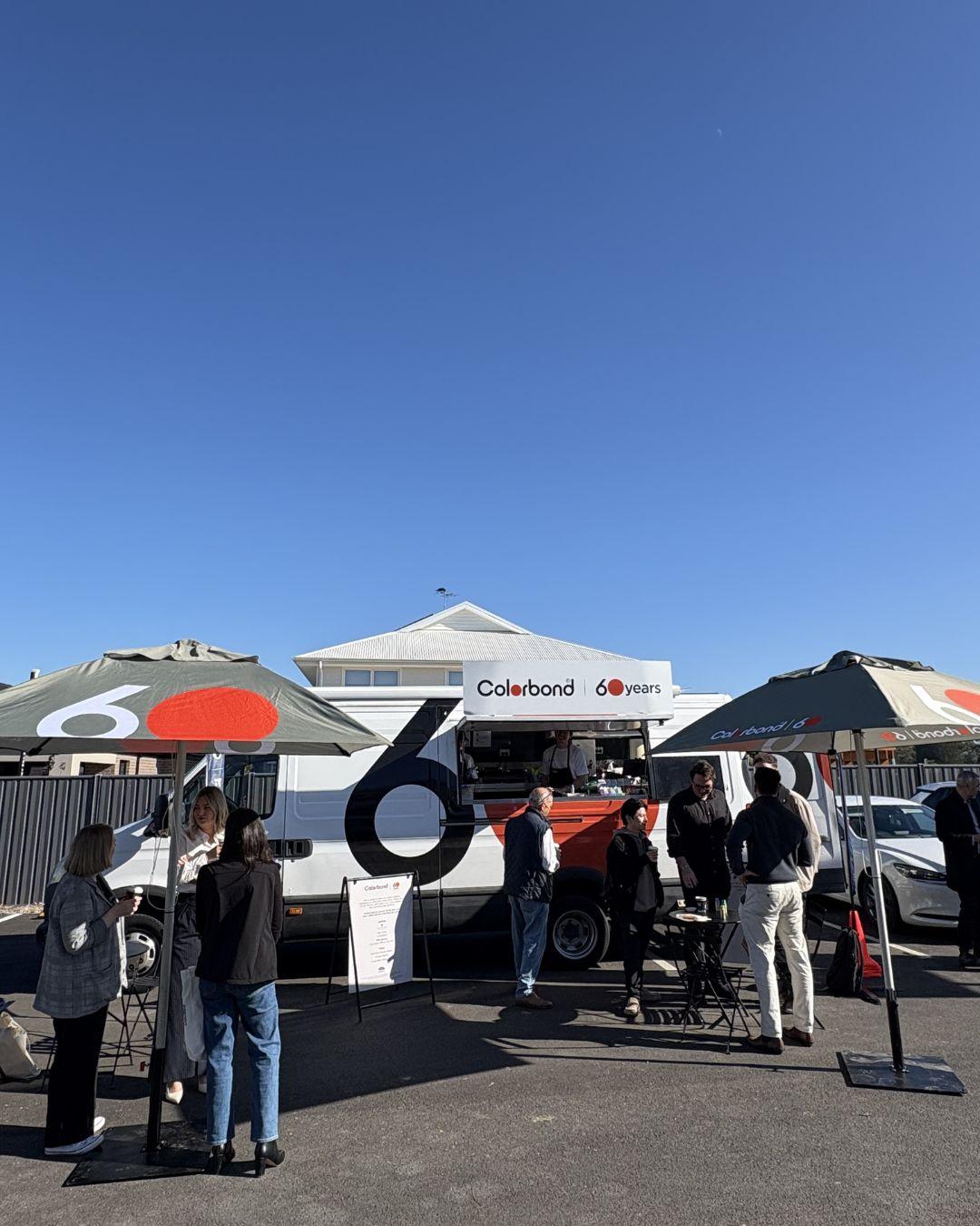 COLORBOND® steel coffee van - Celebrating 60 years, One coffee at a time