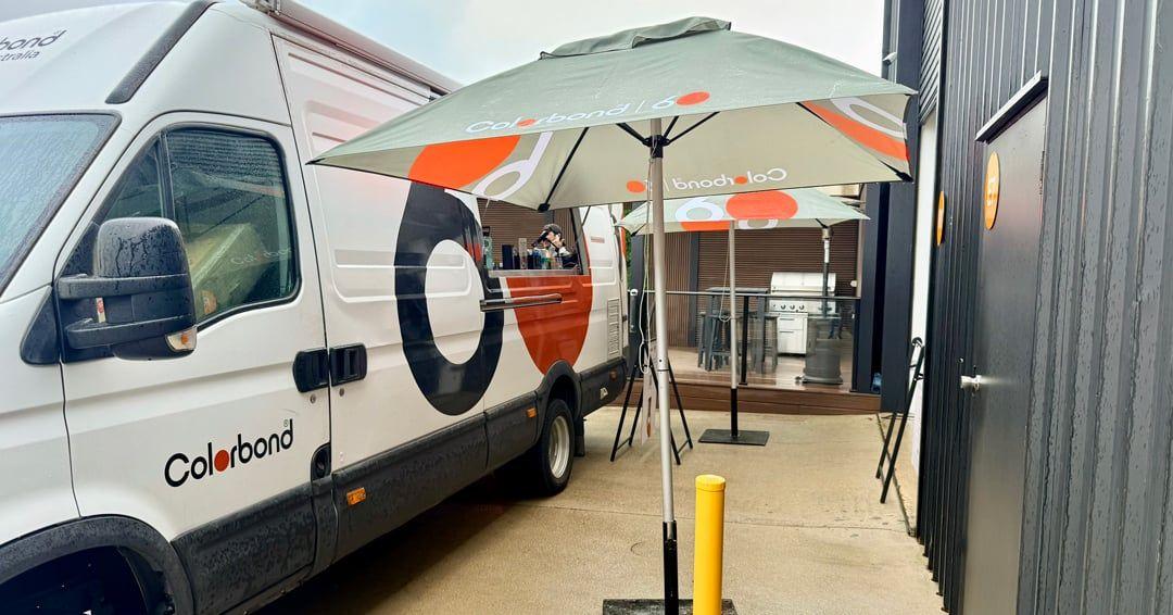 COLORBOND® steel coffee van - Celebrating 60 years, One coffee at a time
