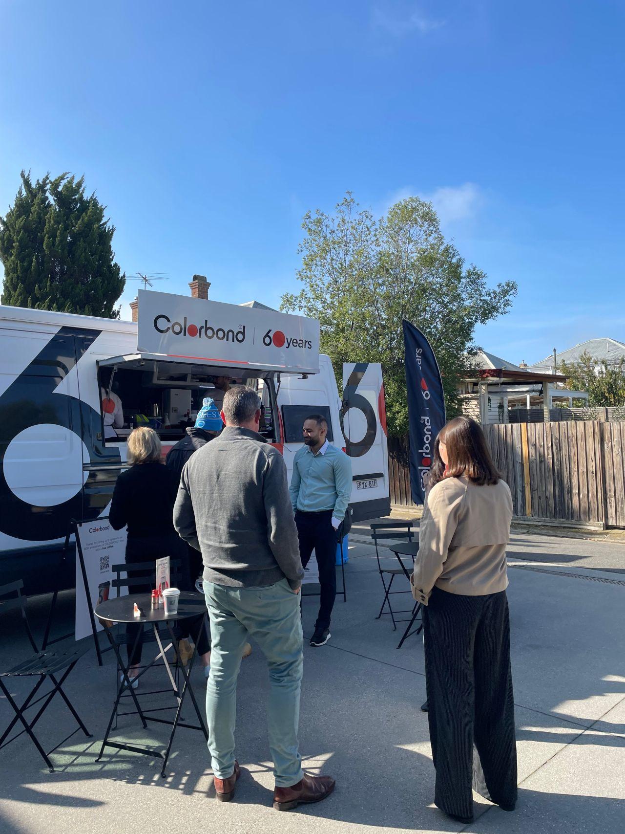 COLORBOND® steel coffee van - Celebrating 60 years, One coffee at a time
