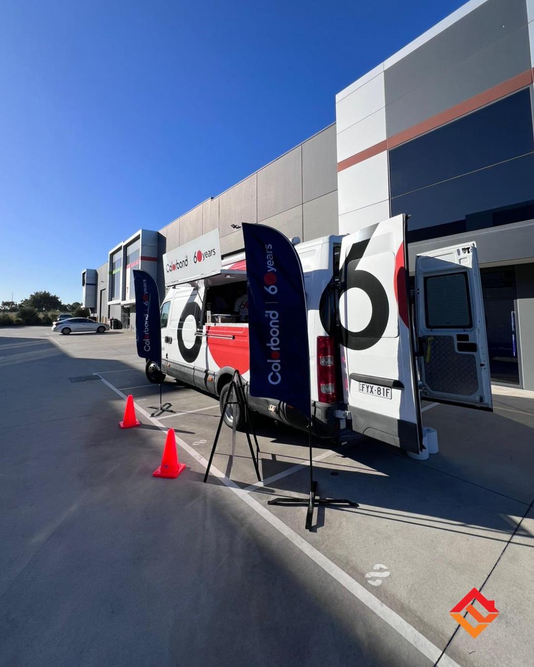 COLORBOND® steel coffee van - Celebrating 60 years, One coffee at a time