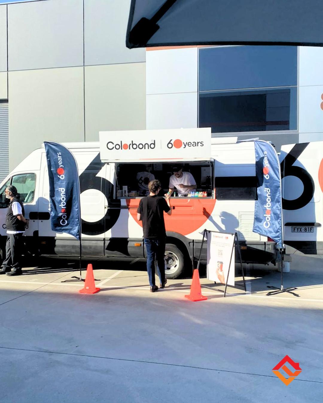 COLORBOND® steel coffee van - Celebrating 60 years, One coffee at a time