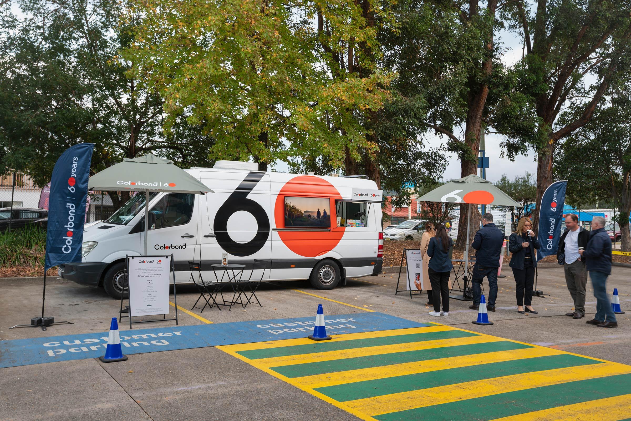 COLORBOND® steel coffee van - Celebrating 60 years, One coffee at a time