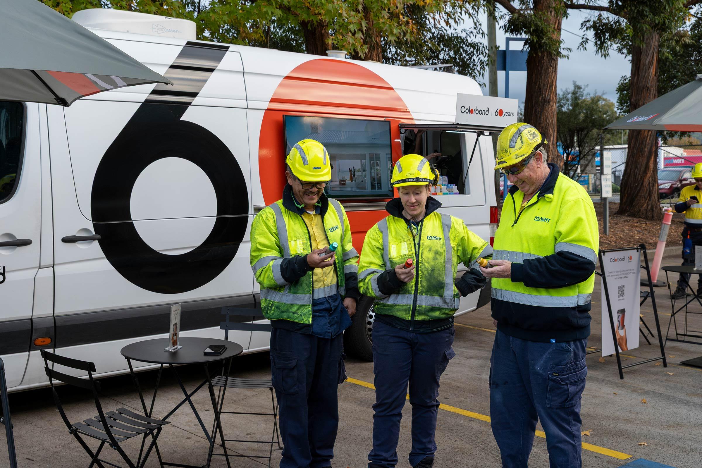 COLORBOND® steel coffee van - Celebrating 60 years, One coffee at a time