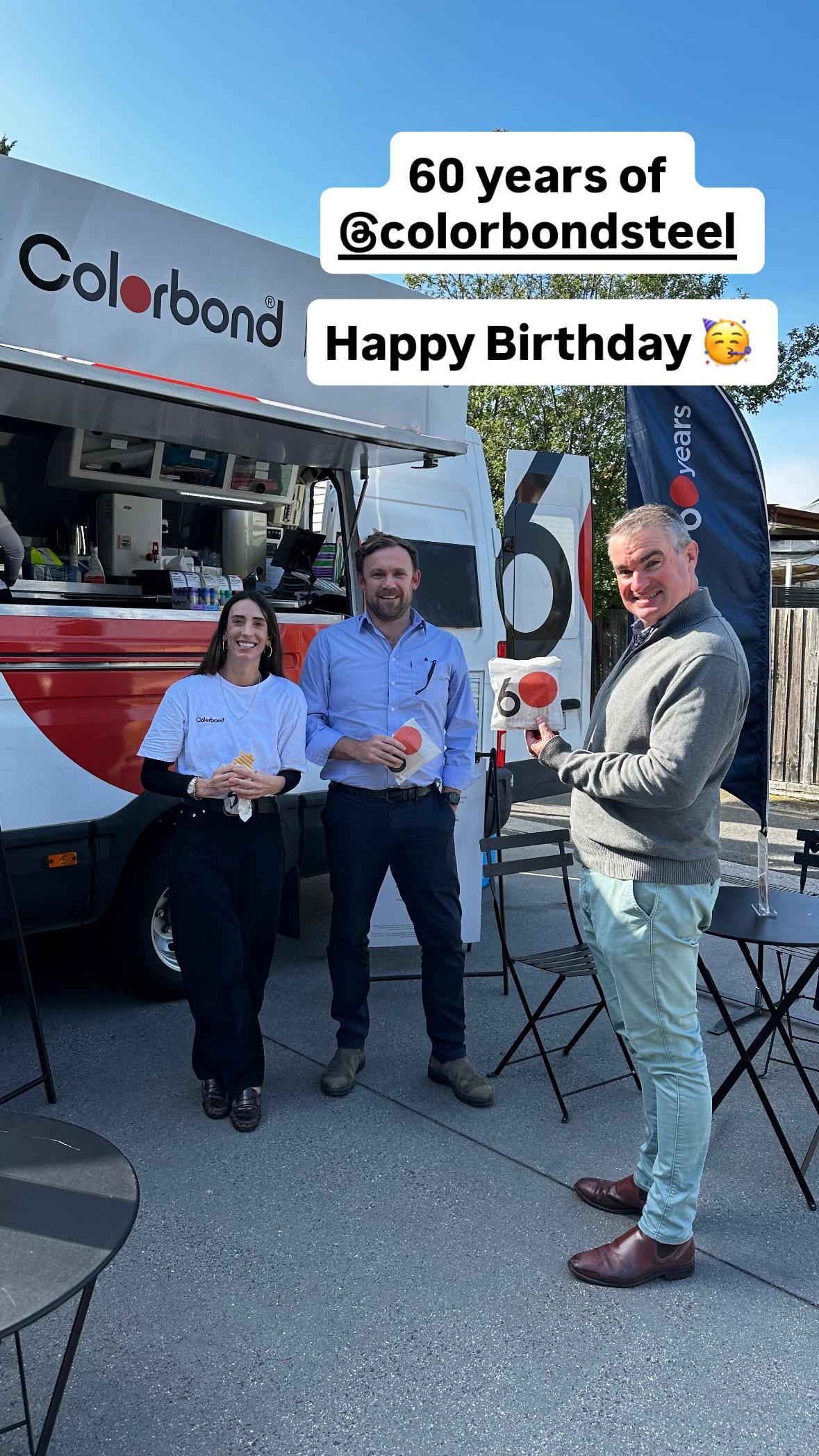 COLORBOND® steel coffee van - Celebrating 60 years, One coffee at a time