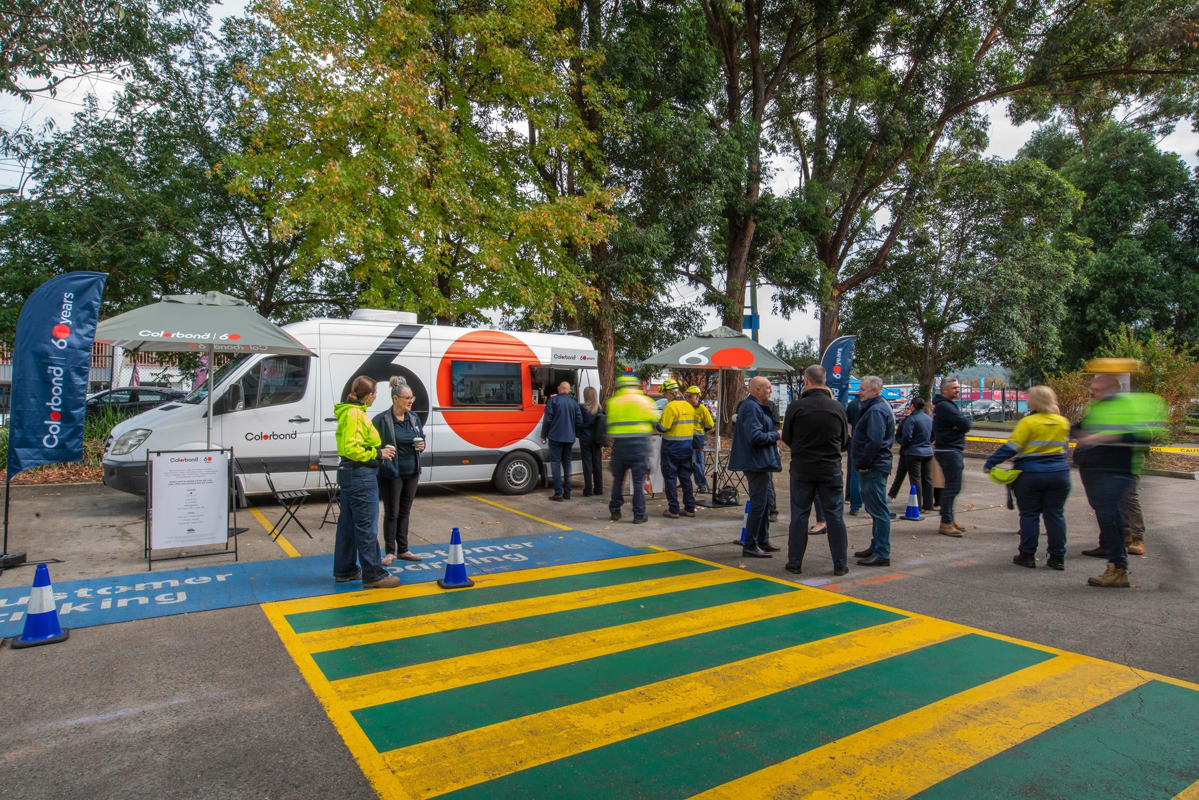 COLORBOND® steel coffee van - Celebrating 60 years, One coffee at a time