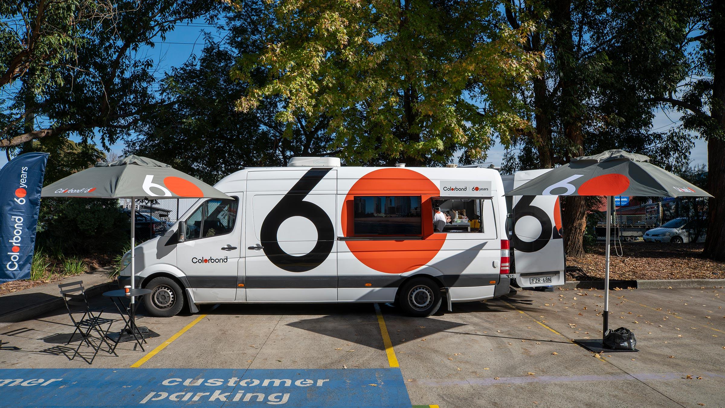 COLORBOND® steel coffee van - Celebrating 60 years, One coffee at a time