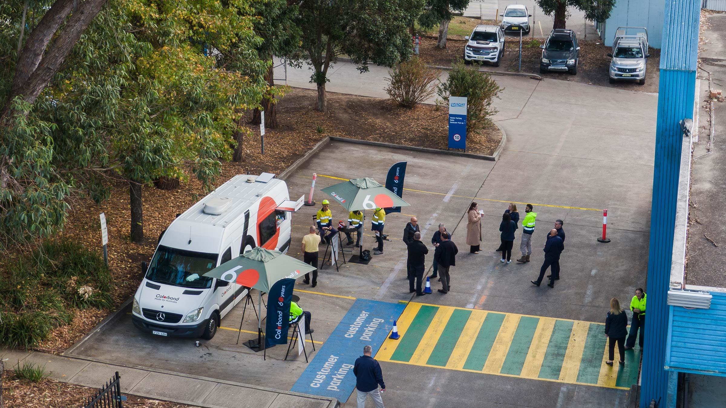 COLORBOND® steel coffee van - Celebrating 60 years, One coffee at a time