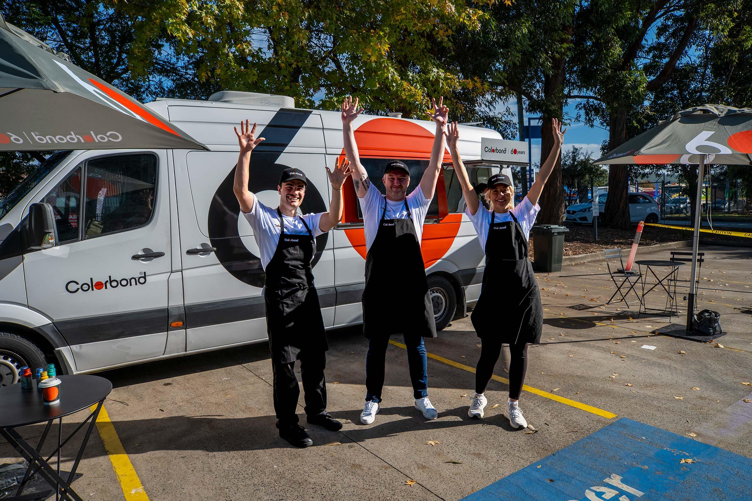 COLORBOND® steel coffee van - Celebrating 60 years, One coffee at a time